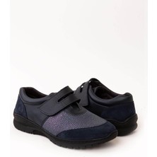 Modaviki Hakiki - Deri - Anatomik - Ayakkabı - Lacivert- SFT04