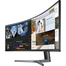 Samsung LC49RG90SSRXUF 49 Inç Crg9 4 Ms 120 Hz Dual Qhd QLED Kavisli Gaming Monitör