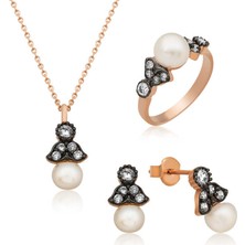 Stil Love ​gümüş Inci Bayan Set