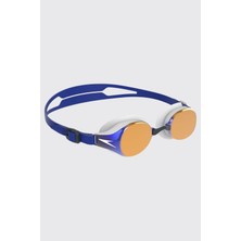 Speedo Hydropurex-23-Mıror Gog Aynalı Yüzücü Gözlüğü Antrenman Gözlüğü Unisex Mavi & Altın
