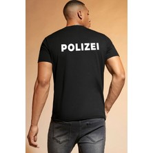 Trendypassion Unisex Polizei Baskılı T-Shirt
