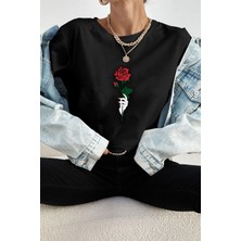 Trendypassion Unisex Rose Baskılı T-Shirt