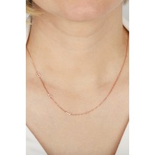 Lieza Kadın 925 Ayar Gümüş Yandan Harfli Kolye