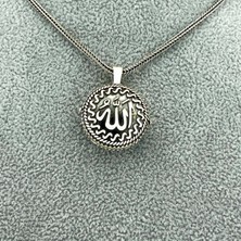 CLG Silver 925 Ayar Gümüş Allah Lafzı Yazılı Muska Kolye