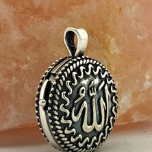 CLG Silver 925 Ayar Gümüş Allah Lafzı Yazılı Muska Kolye