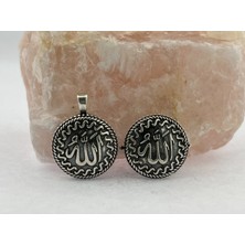CLG Silver 925 Ayar Gümüş Allah Lafzı Yazılı Muska Kolye