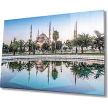 Eliza Home    Istanbul Sultan Ahmet Camii Yansıma  Cam Tablo