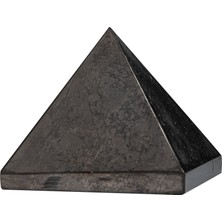 Osmanlı Doğal Taş Şungit Doğal Taş Piramit - 6cm