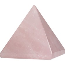 Osmanlı Doğal Taş Pembe Kuvars Doğal Taş Piramit - 3cm