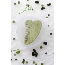 Osmanlı Doğal Taş Yeşim Taşı Doğal Taş Oval Tarak