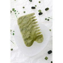 Osmanlı Doğal Taş Yeşim Taşı Doğal Taş Gua Sha Tarak