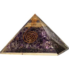 Osmanlı Doğal Taş Ametist Doğal Taş Organit Piramit - 9cm