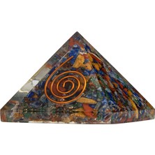Osmanlı Doğal Taş Çakra Doğal Taş Organit Piramit - 4cm