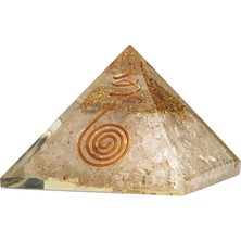 Osmanlı Doğal Taş Selenit Doğal Taş Organit Piramit - 6cm