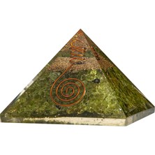 Osmanlı Doğal Taş Zebercet Doğal Taş Organit Piramit - 9cm