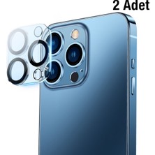 Vendas iPhone 14 Pro / 14 Pro Max Uyumlu 0.3mm Full Tempered Kamera Lens Koruma Camı 2 Adet Set