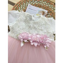 Çekik Bebek Kız Bebek Papatyalı Mevsimlik Elbise Bebek Elbise Kız Çocuk Elbise