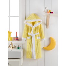 Z&n Style Lüks Jakarlı Bukle Kapüşonlu Çocuk Bornozu "özel Kutusunda"