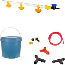 Tavpet Nipel Civciv Suluğu 20 Lt Depolu Küçük Yaylı Çanaklı (Set/27)