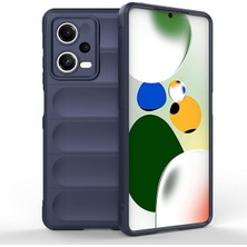 MTK Moveteck Xiaomi Redmi Note 12 Pro 5g Kılıf Kamera Lens Korumalı Dalgalı Kasis Parmak Izi Leke Yapmaz Içi Kadife Süet Dokulu Çizilmez Silikon