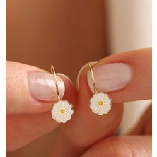 ÇGK KUYUMCULUK Papatya Çocuk Küpesi CGKKP0021