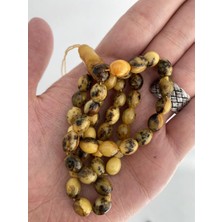 Hasyılmaz Doğal Kaya Damla Kehribar Tesbih 45LIK 4,5x3,5mm 16 Gram