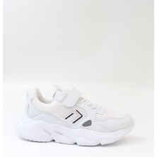 Cool Tokyo Beyaz Cırtlı Hafif Anatomik Sneakers Erkek Çocuk Spor Ayakkabı