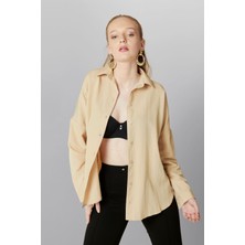 Hakke Oversize Uzun Basic Gömlek10