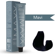 Maxx Deluxe Tüp Boya Mavi 60 ml x 2 Adet + Sıvı Oksidan 2 Adet