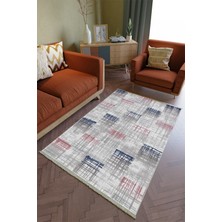 10 Post Online Salon Halısı Otantik Gri Lacivert Pembe Yolluk Kaymaz Yuvarlak Oval Kesme Ince Yıkanabilir Halı