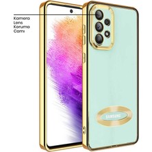 Zebana Samsung Galaxy A32 Kılıf Zebana Glint Silikon Kılıf Gold