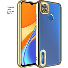 Zebana Xiaomi Redmi 9c Kılıf Zebana Glint Silikon Kılıf Gold