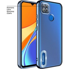 Zebana Xiaomi Redmi 9c Kılıf Zebana Glint Silikon Kılıf Açık Mavi