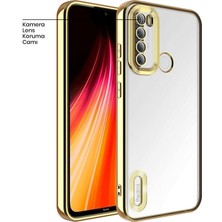 Zebana Xiaomi Redmi Note 8 Kılıf Zebana Glint Silikon Kılıf Gold