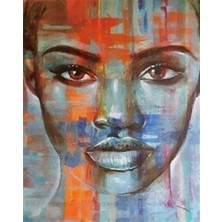 Pix Art Sanat Modern Kız  Elmas Mozaik Tablo 41 x 51 cm