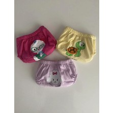 Poopes Çocuk Alıştırma Kilodu 3'lü Set Sızdırmaz Özelliklerle Renkli Desenli