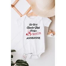 Hediyenza Bu Yıl Ki Anneler Günü Hediyen Benim Anneanne Özel Tasarım Bebek Zıbın Pamuklu Çıtçıtlı Body
