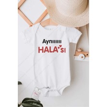Hediyenza Aynı Halası Özel Tasarım Bebek Zıbın Pamuklu Çıtçıtlı Body