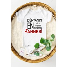 Hediyenza En Annesi Özel Tasarım Bebek Zıbın Pamuklu Çıtçıtlı Body