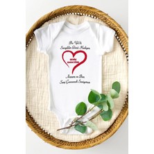 Hediyenza Sevgiler Günü Hediyen Benim Babacığım Özel Tasarım Bebek Zıbın Pamuklu Çıtçıtlı Body