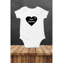 Hediyenza Baby Brother Özel Tasarım Bebek Zıbın Pamuklu Çıtçıtlı Body