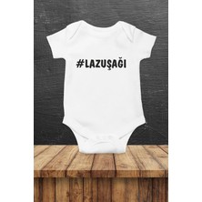 Hediyenza Lazuşağı Özel Tasarım Bebek Zıbın Pamuklu Çıtçıtlı Body