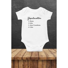 Hediyenza Yapılacaklar Özel Tasarım Bebek Zıbın Pamuklu Çıtçıtlı Body