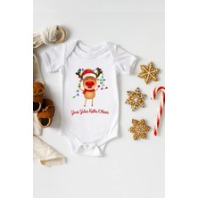 Hediyenza Yeni Yılın Kutlu Olsun Özel Tasarım Bebek Zıbın Pamuklu Çıtçıtlı Body
