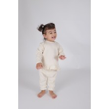 Totzee Fırfırlı Pantolon Bej