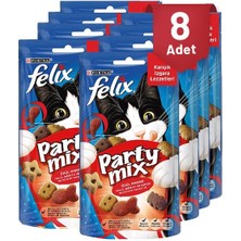Felix Party Mix Karışık Izgara Lezzetleri Kedi Ödül Maması 60 gr