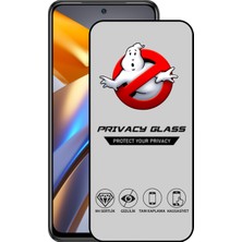 Caseart Xiaomi Redmi Poco M5S Tam Kaplayan Privacy Hayalet Temperli Ekran Koruycu Cam