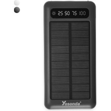 Yosonda A79 20000 Mah Solar Şarj Özellikli 4in1 Ekranlı Powerbank