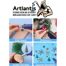 Artlantis Ince Sıcak Silikon Mum 10 Adet 1 Paket Mum Çubuk Silikon Ince Silikon Tabanca Yedeği Ince 1 Paket