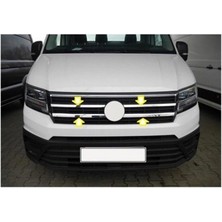 BTM Otomotiv Vw Crafter Ön Panjur Kromu 2017 Sonrası 4 Parça P.çelik